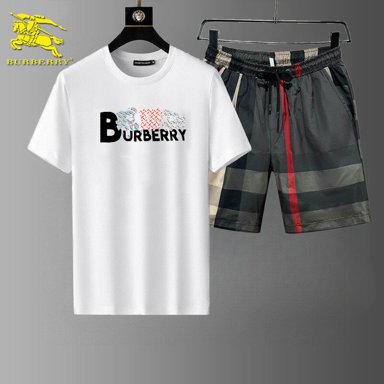 Wholesale High-quality Fashion B.urberry Short Sleeve Designer Tracksuits for sale