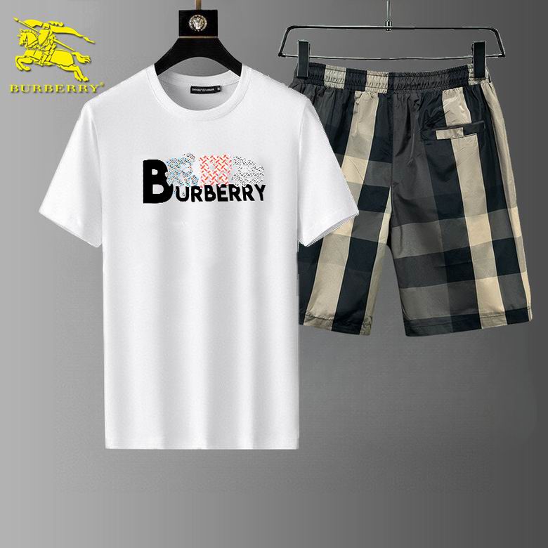 Wholesale High-quality Fashion B.urberry Short Sleeve Designer Tracksuits for sale