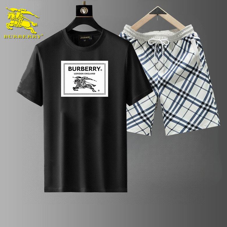 Wholesale High-quality Fashion B.urberry Short Sleeve Designer Tracksuits for sale