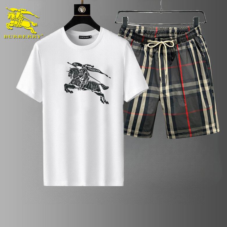 Wholesale High-quality Fashion B.urberry Short Sleeve Designer Tracksuits for sale