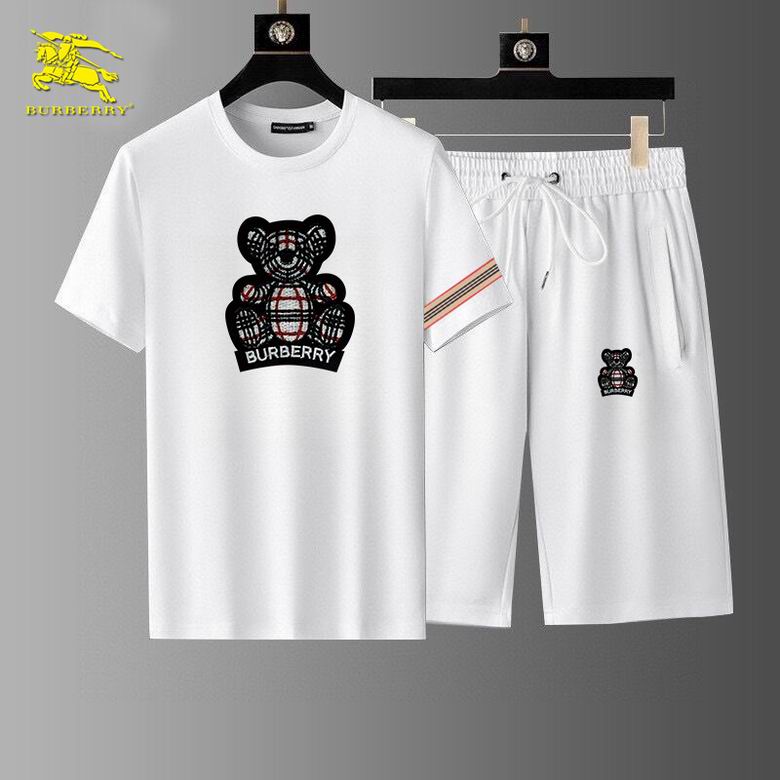 Wholesale High-quality Fashion B.urberry Short Sleeve Designer Tracksuits for sale