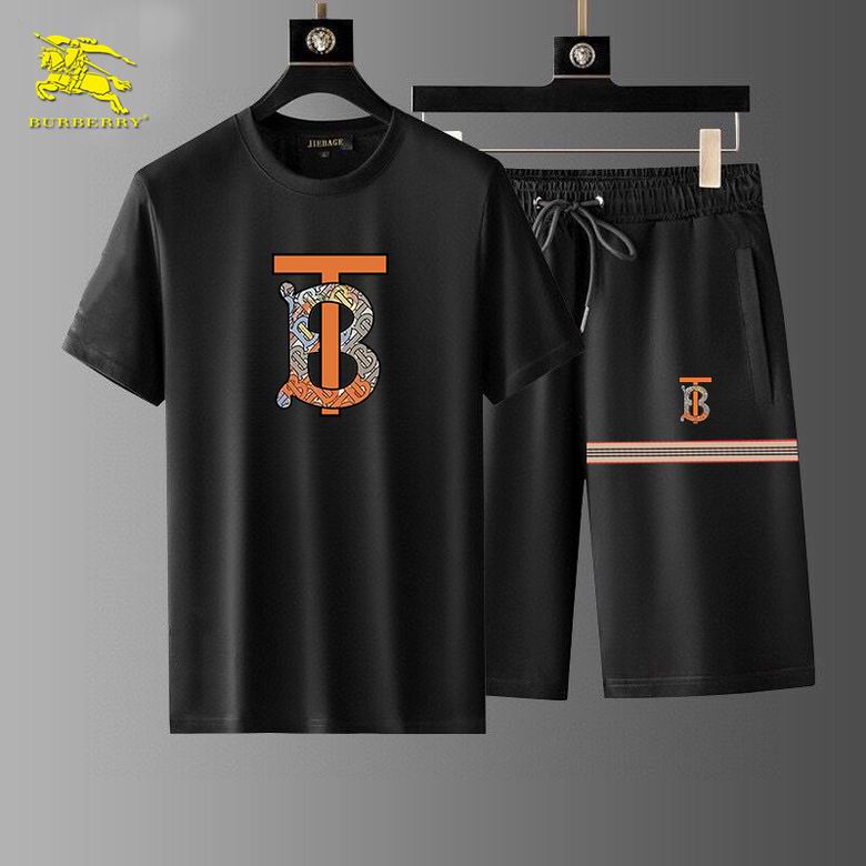 Wholesale High-quality Fashion B.urberry Short Sleeve Designer Tracksuits for sale