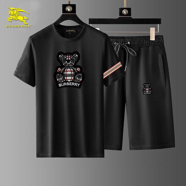 Wholesale High-quality Fashion B.urberry Short Sleeve Designer Tracksuits for sale