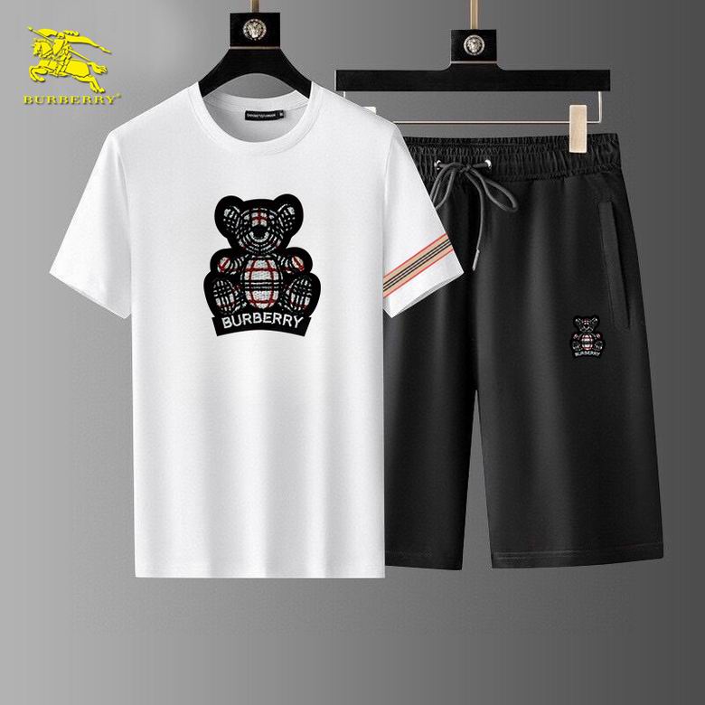 Wholesale High-quality Fashion B.urberry Short Sleeve Designer Tracksuits for sale
