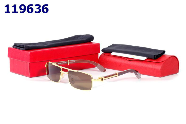 Wholesale Cheap Replica Cartier Wood Frame Glasses for sale