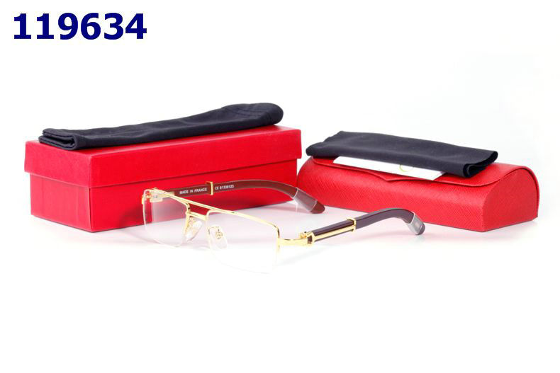 Wholesale Cheap Replica Cartier Wood Frame Glasses for sale