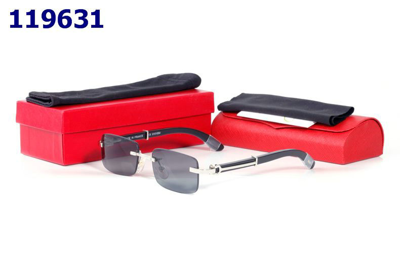 Wholesale Cheap Replica Cartier Wood Frame Glasses for sale