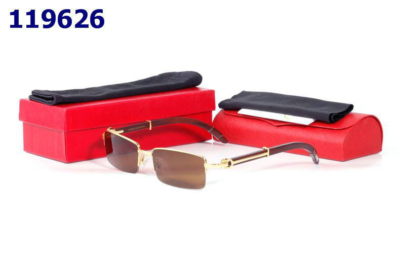 Wholesale Cheap Replica Cartier Wood Frame Glasses for sale
