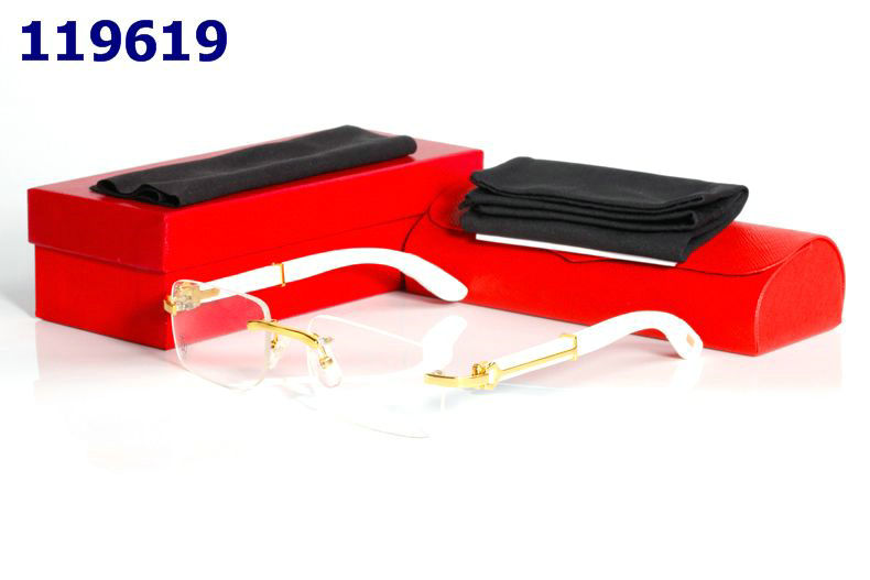 Wholesale Cheap Replica Cartier Wood Frame Glasses for sale