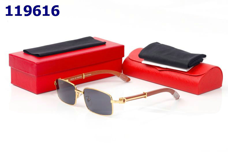 Wholesale Cheap Replica Cartier Wood Frame Glasses for sale