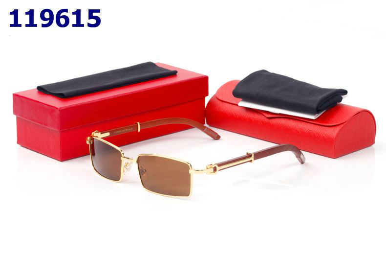 Wholesale Cheap Replica Cartier Wood Frame Glasses for sale