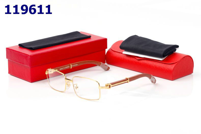 Wholesale Cheap Replica Cartier Wood Frame Glasses for sale