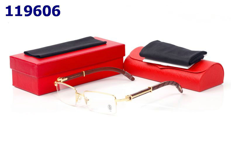 Wholesale Cheap Replica Cartier Wood Frame Glasses for sale