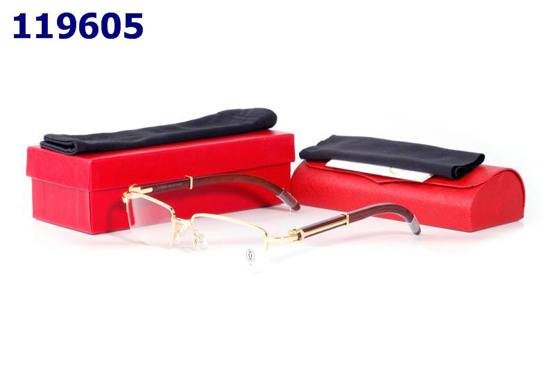 Wholesale Cheap Replica Cartier Wood Frame Glasses for sale