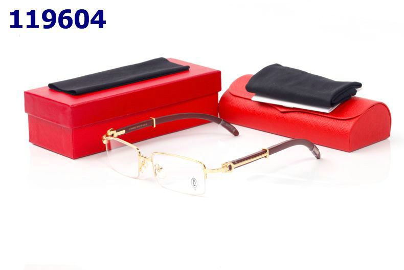 Wholesale Cheap Replica Cartier Wood Frame Glasses for sale