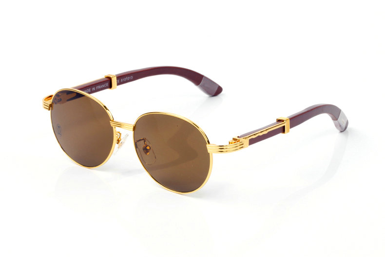 Wholesale Cheap Cartier eyeglasses Wood Frames for sale
