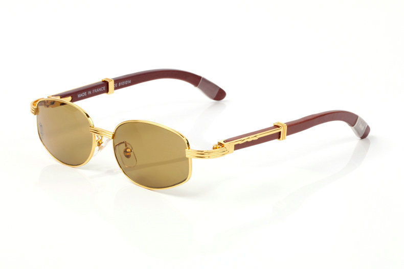 Wholesale Cheap Cartier eyeglasses Wood Frames for sale