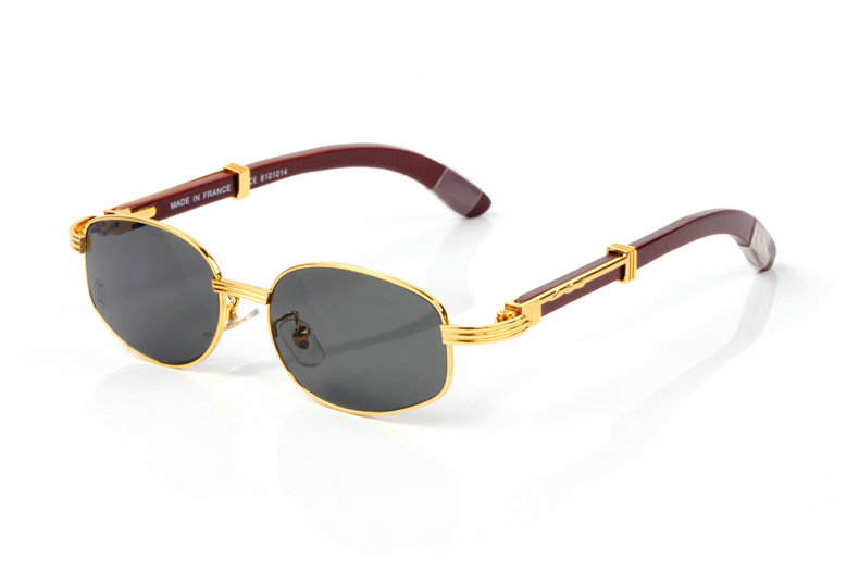 Wholesale Cheap Cartier eyeglasses Wood Frames for sale