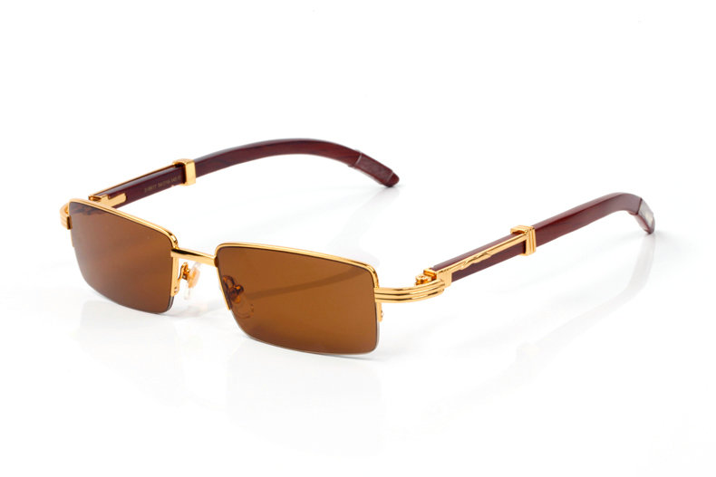 Wholesale Cheap Cartier eyeglasses Wood Frames for sale