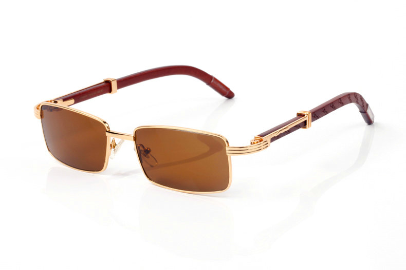 Wholesale Cheap Cartier eyeglasses Wood Frames for sale