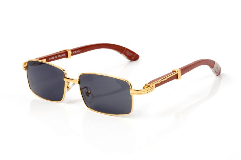 Wholesale Cheap Cartier eyeglasses Wood Frames for sale