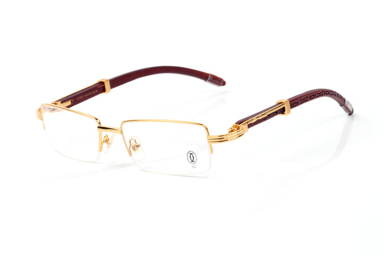 Wholesale Cheap Cartier eyeglasses Wood Frames for sale