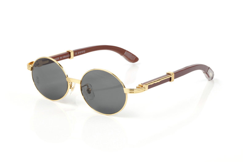 Wholesale Cheap Cartier eyeglasses Wood Frames for sale