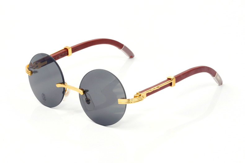 Wholesale Cheap Cartier Round Lens Eyeglasses Frames for sale