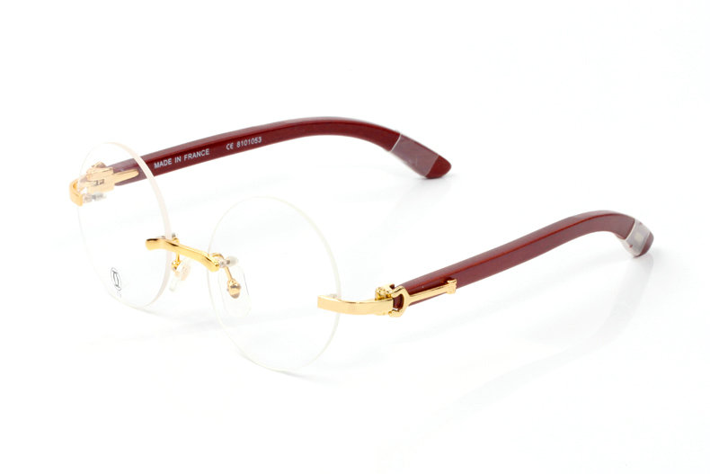 Wholesale Cheap Cartier Round Lens Eyeglasses Frames for sale