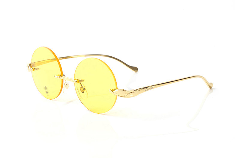 Wholesale Cheap Cartier Round Lens Eyeglasses Frames for sale