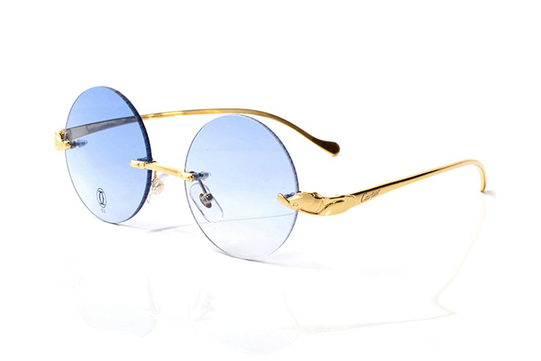 Wholesale Cheap Cartier Round Lens Eyeglasses Frames for sale