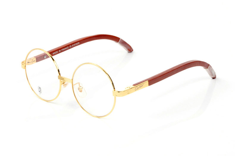 Wholesale Cheap Cartier Round Lens Eyeglasses Frames for sale
