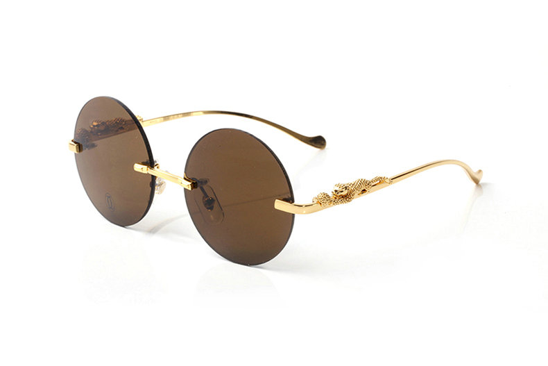 Wholesale Cheap Cartier Round Lens Eyeglasses Frames for sale