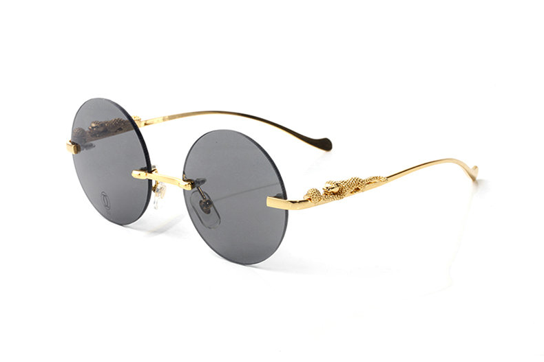Wholesale Cheap Cartier Round Lens Eyeglasses Frames for sale