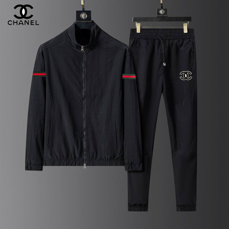 Wholesale High-quality Fashion C.hanel Short Sleeve Designer Tracksuits Sets for sale