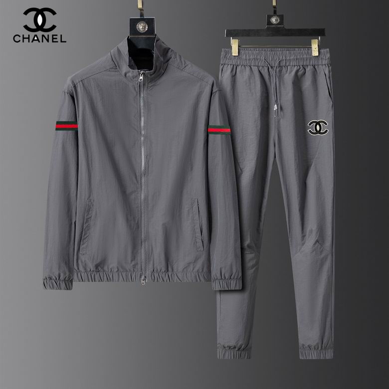Wholesale High-quality Fashion C.hanel Short Sleeve Designer Tracksuits Sets for sale