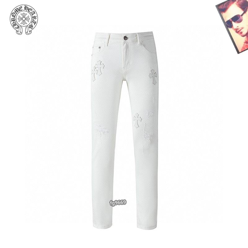 Wholesale High quality Chrome Hearts Replica Designer Denim Jeans for sale