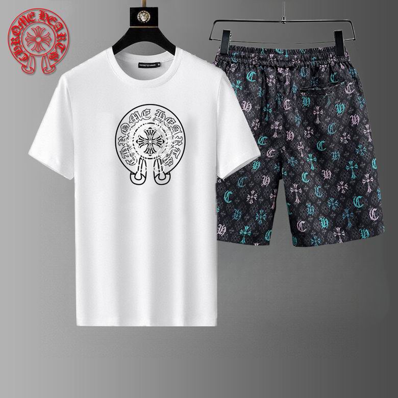 Wholesale High-quality C.hrome Hearts Short Sleeve Designer Replica Tracksuits for sale