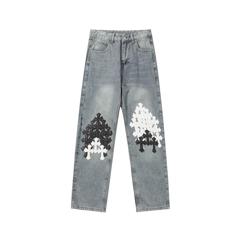 Wholesale High-quality C.hrome Hearts Short Sleeve Designer Replica Jeans for sale