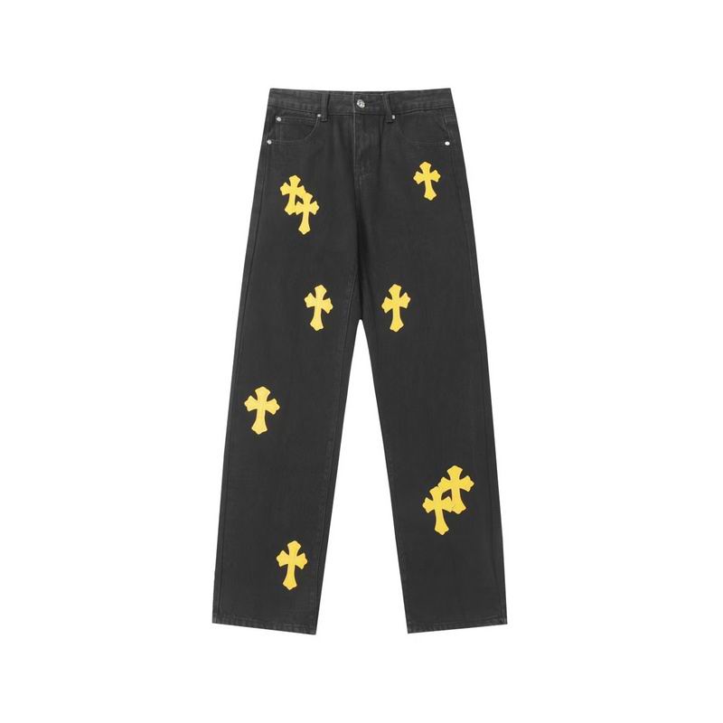 Wholesale High-quality C.hrome Hearts Short Sleeve Designer Replica Jeans for sale