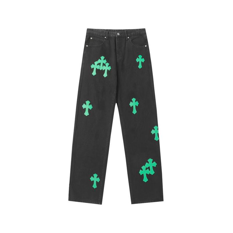 Wholesale High-quality C.hrome Hearts Short Sleeve Designer Replica Jeans for sale