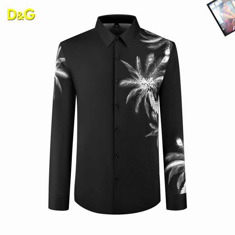 Wholesale High quality Men's D.olce Gabbana Long Sleeve Replica Designer Shirts for sale
