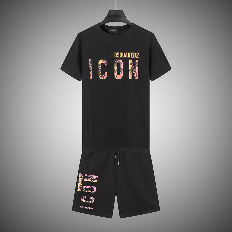 Wholesale Cheap Dsq Short Sleeve Replica Casual Tracksuit for sale