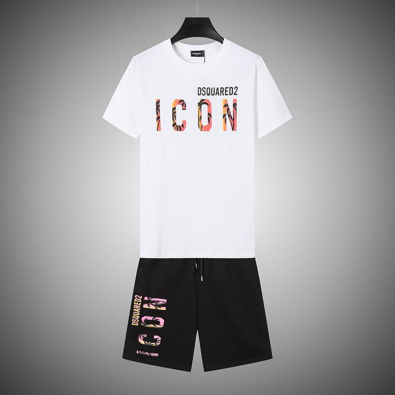 Wholesale Cheap Dsq Short Sleeve Replica Casual Tracksuit for sale