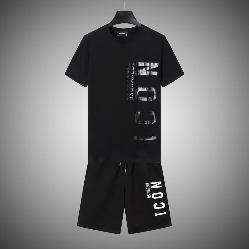 Wholesale Cheap Dsq Short Sleeve Replica Casual Tracksuit for sale