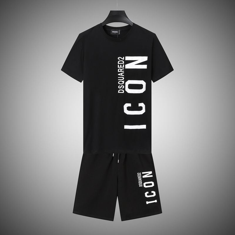 Wholesale Cheap Dsq Short Sleeve Replica Casual Tracksuit for sale