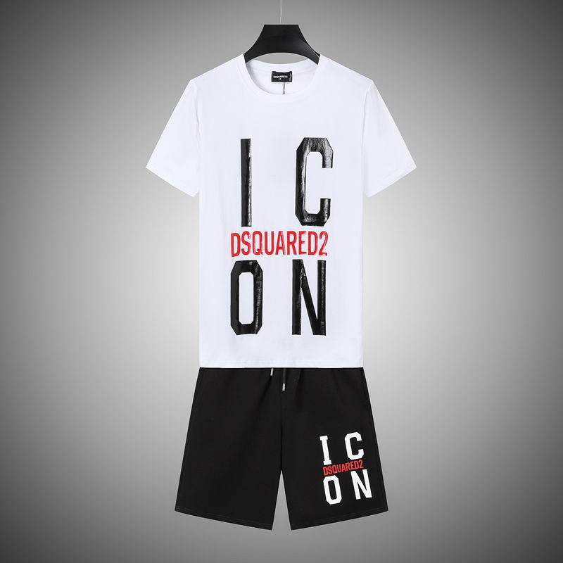 Wholesale Cheap Dsq Short Sleeve Replica Casual Tracksuit for sale