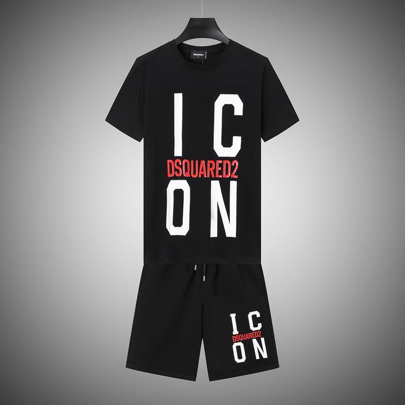 Wholesale Cheap Dsq Short Sleeve Replica Casual Tracksuit for sale