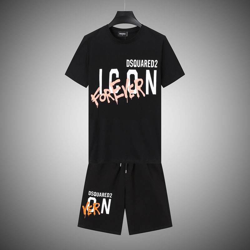 Wholesale Cheap Dsq Short Sleeve Replica Casual Tracksuit for sale