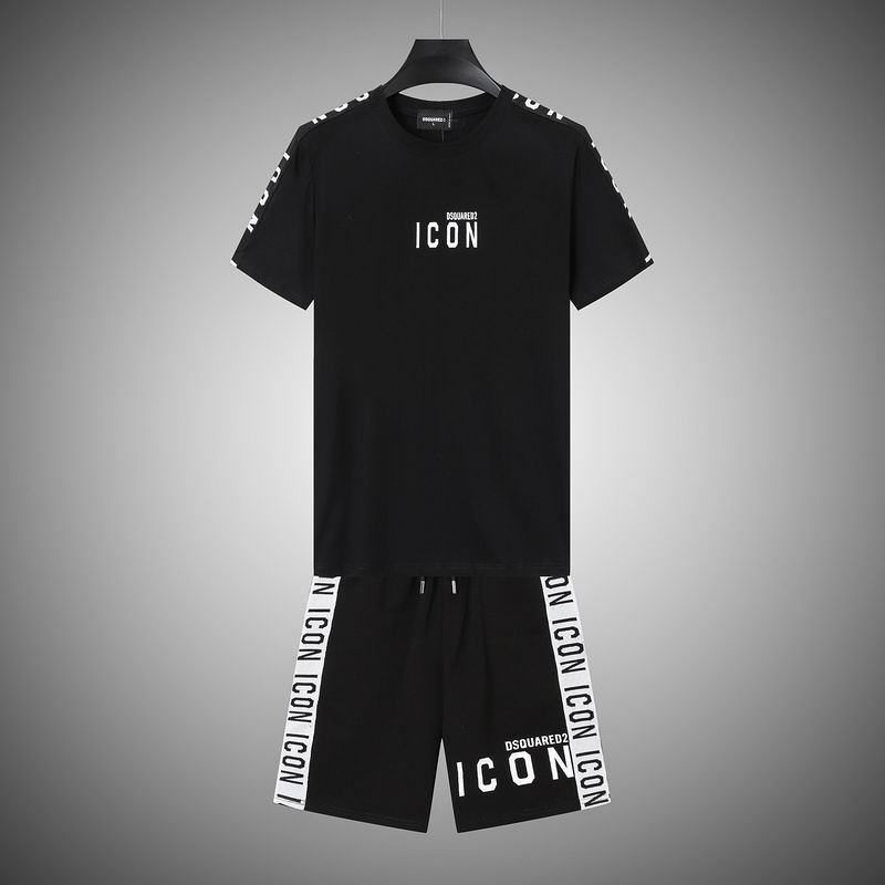Wholesale Cheap Dsq Short Sleeve Replica Casual Tracksuit for sale